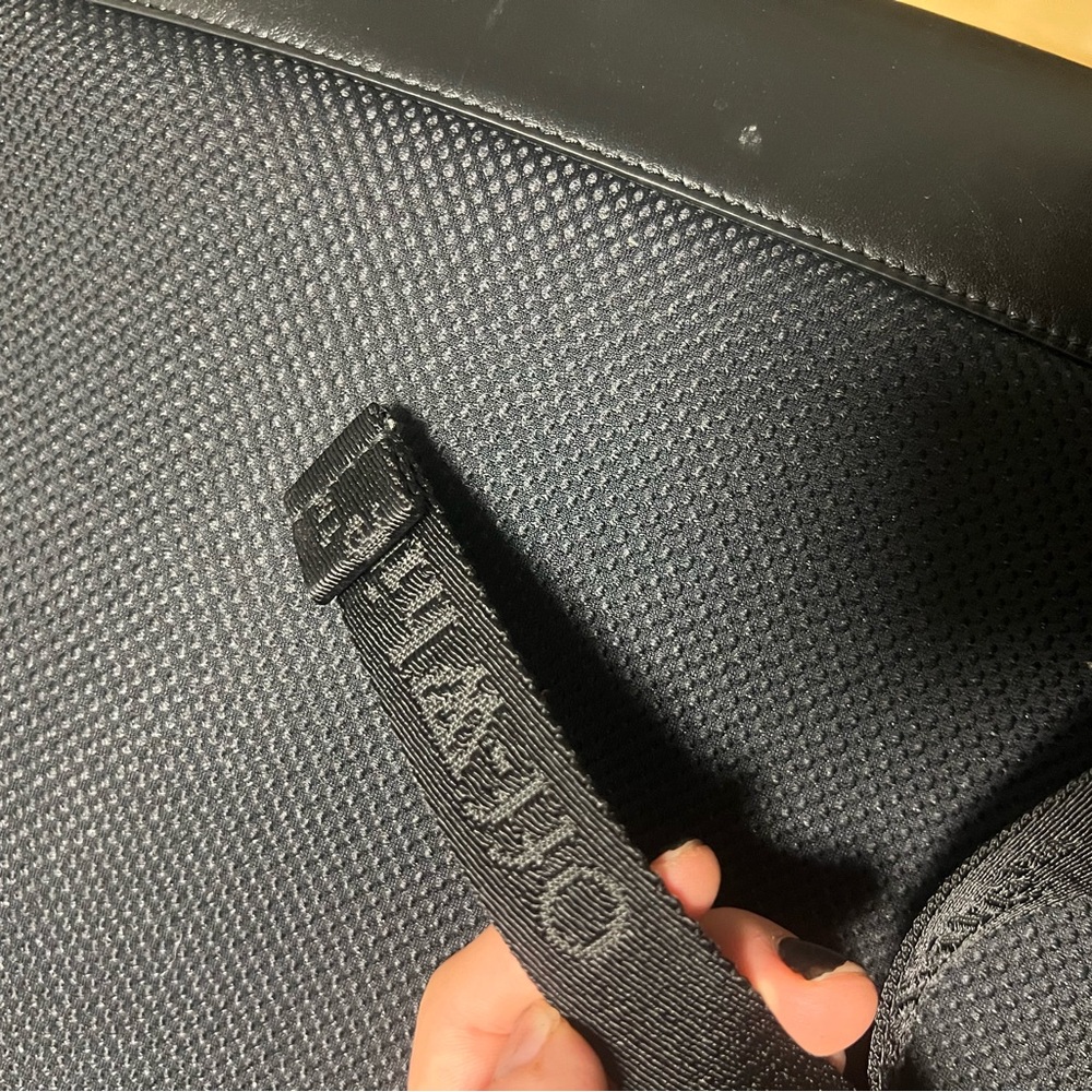 Off-White Black Backpack With Varsity Letter Patc… - image 5